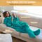 Wearable Fleece Blanket with Sleeves and Foot Pockets for Adult Women Men, Micro Plush Comfy Wrap Sleeved Throw Blanket Robe Large, Green, St. Patrick Gift